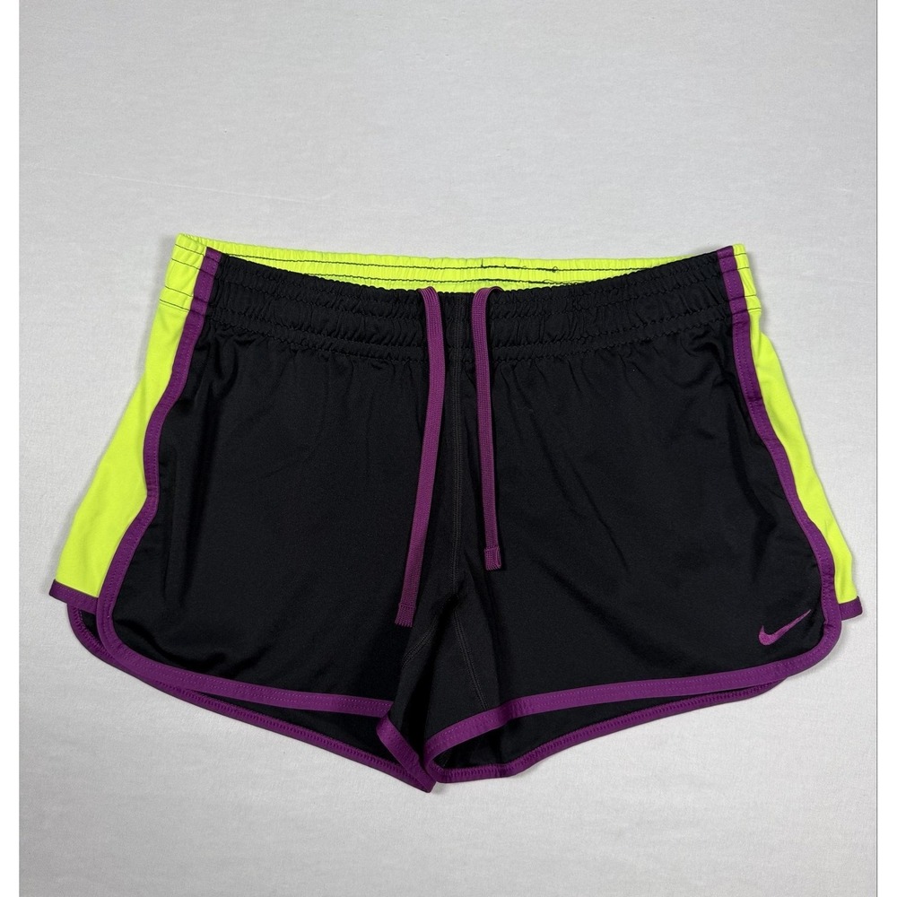 Nike Shorts Womens Medium Black Dri-FIT Running 7 Inch Lightweight Athletic